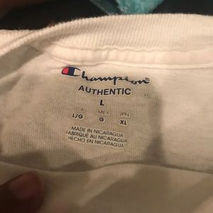 Champion Tops - white champion long sleeved shirt Champion Tops - white champion long sleeved shirt